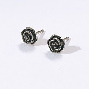 James Avery Sterling Silver Rose Stud Earrings
